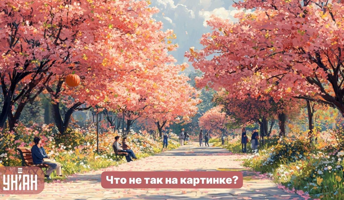 Parke su sakuromis per 5 sekundes suraskite keistą klaidą: paprastas IQ testas Suraskite keistą vabzdį sakurų parke per 5 sekundes: paprastas IQ testas