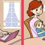 Super galvosūkis: per 10 sekundžių suraskite 3 skirtumus mamos ir kūdikio paveikslėlyje Super galvosūkis: per 10 sekundžių suraskite 3 skirtumus mamos ir