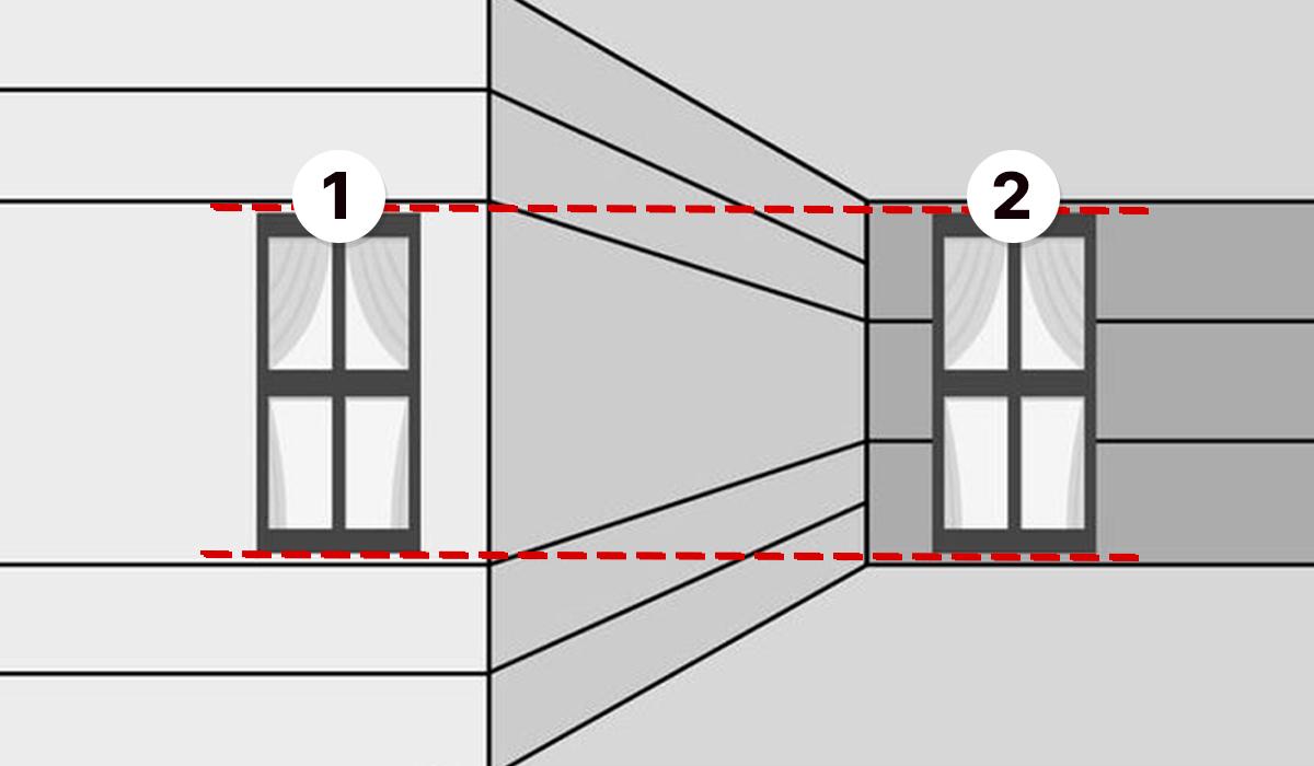 Langai yra vienodi / koliažas Moje