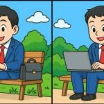 IQ testas: per 75 sekundes suraskite 3 skirtumus vyro su nešiojamuoju kompiuteriu nuotraukose IQ testas: per 75 sekundes suraskite 3 skirtumus vyro su